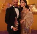 Congratulations to Mousa Esa for taking home his well-deserved #JoyAward! Can we just take a moment to admire how he and his stunning wife, Salma Fathallah, radiated pure elegance and sophistication on this unforgettable night! A true power couple!