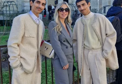Double the Glamour! The Hadban Twins spotted at #GeorgesHobeika in Paris