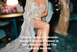 Chrissy Teigen stuns in pure couture magic, embracing elegance and artistry in Tony Ward’s SS25 masterpiece at yesterday’s Grammy Awards. A vision of grace, glamour, and timeless sophistication!