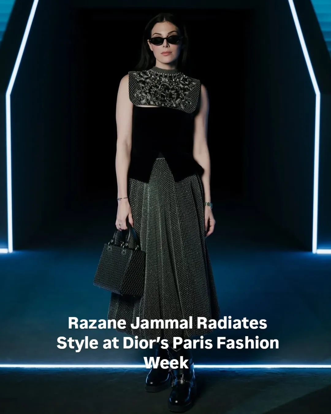 Parisian elegance meets Dior’s timeless allure! Razane Jammal stuns at Dior’s show in Paris, embodying grace, style, and effortless sophistication.