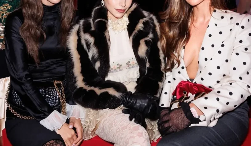 Tamara at the Valentino show in Paris—serving elegance with an edge! Do we love this look? Lets not forget Negin, who also served a chic daring look as well!
