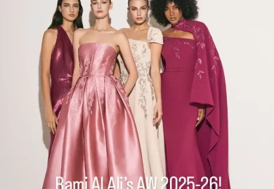 Rami Al Ali’s Autumn/Winter 2025-26 collection, A Bold Life, redefines femininity with a seamless blend of structure, movement, and timeless glamour. Designed for women who embrace every facet of their identity, the collection balances sculpted corsetry with fluid draping, creating silhouettes that exude both power and grace.