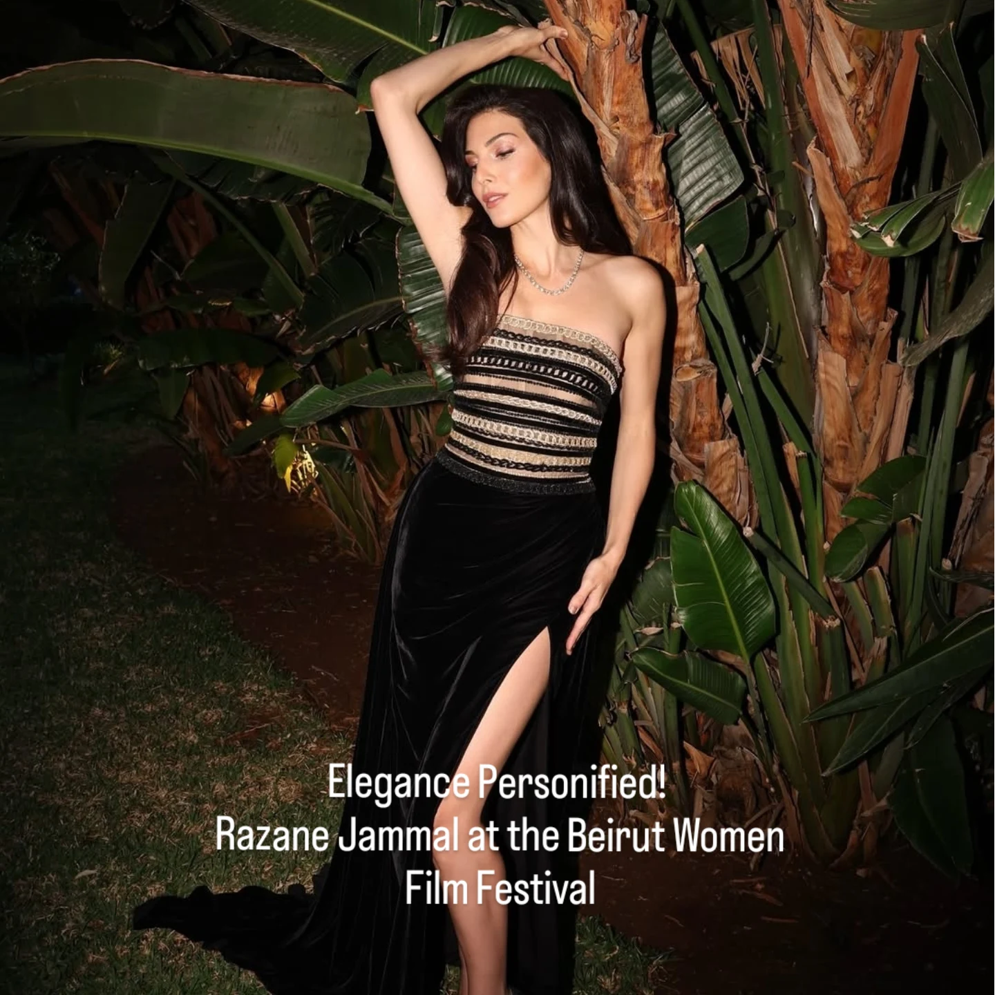 A beautiful moment on stage! Razane Jammal graced the Beirut Women Film Festival with elegance as she presented the award to her fellow actress and inspiring talent, Hend Sabry. A night of celebration, sisterhood, and style.