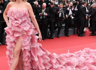 Heidi Klum Channels Garden Glamour in Elie Saab on the Cannes Red Carpet