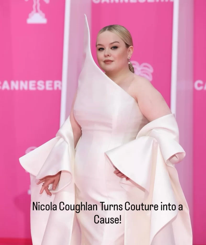 Irish actress Nicola Coughlan is turning fashion into a force for good .
