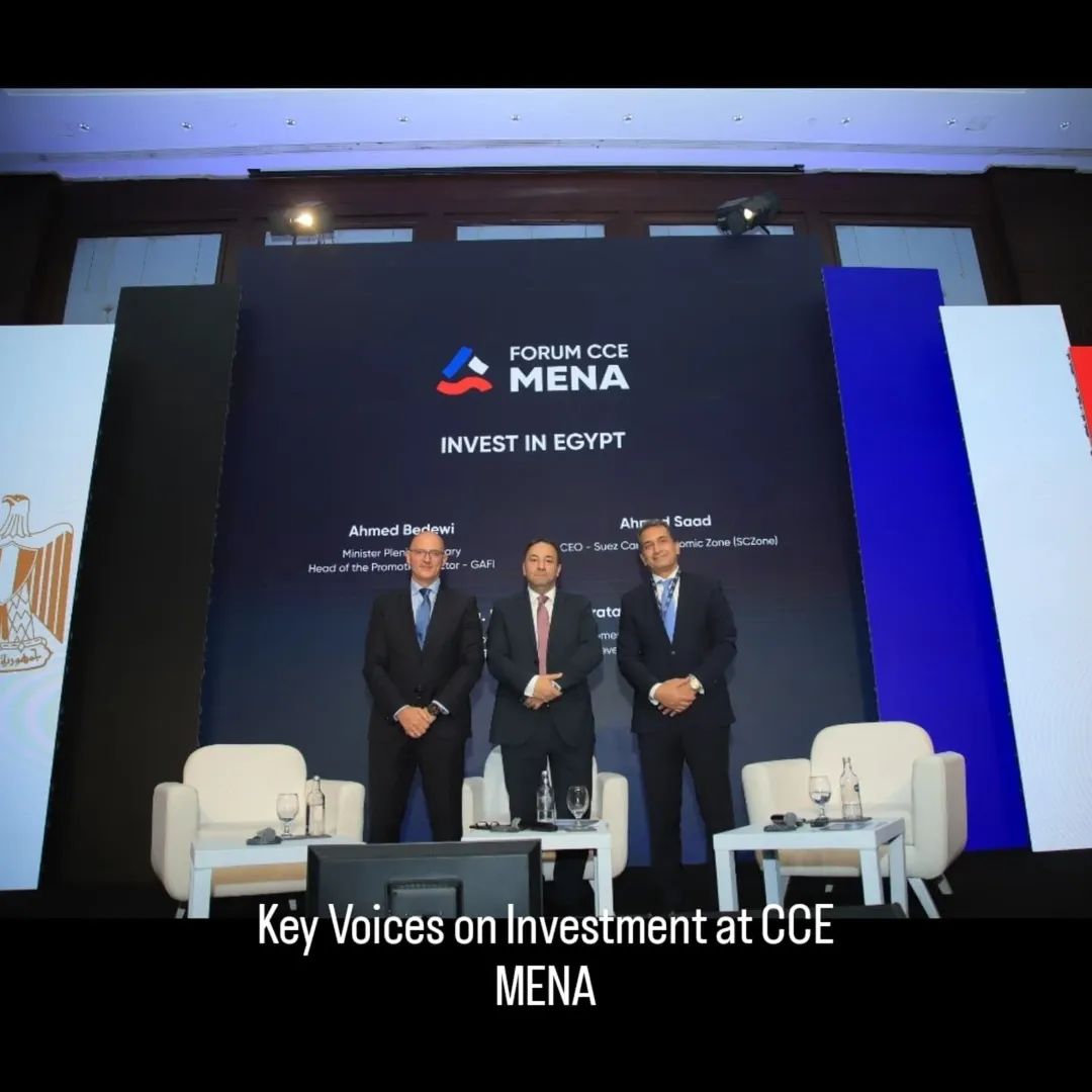 At this weekend’s CCE MENA Forum 2025 held at Sofitel Cairo Downtown, Ahmed Saad, Eng. Mahmoud Sofrata, and Ahmed Bedewi took the stage for a dynamic panel on Investing in Egypt. From opportunity to strategy, the conversation spotlighted the country’s evolving investment landscape and its rising role on the regional economic map.