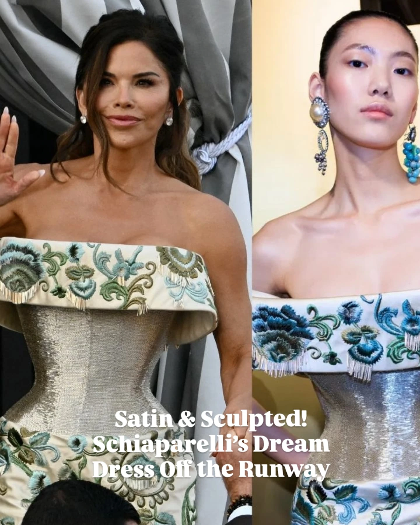 Lauren Sánchez Stuns in Couture Bridal Glam for Iconic Moment with Jeff Bezos