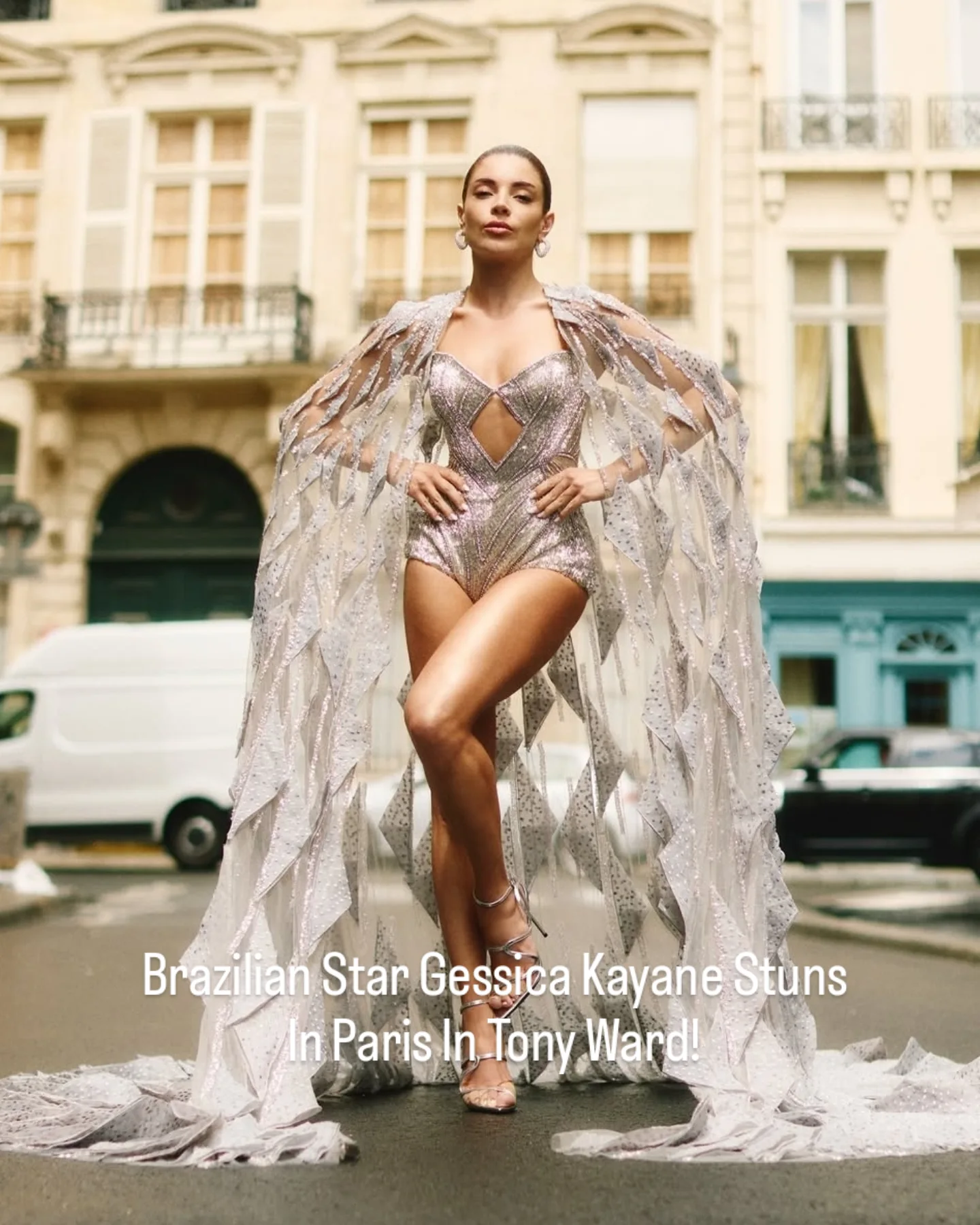 One of our favourite stars @gessica brought unapologetic glam and golden-girl glow to the Tony Ward Couture FW26 show in Paris. Dressed in a gorgeous Tony Ward creation she dazzled and radiated pure couture energy