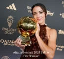 Aitana Bonmatí claims the Women’s Ballon d’Or 2025 at the Théâtre du Châtelet — her third consecutive triumph 🇪🇸. The Barcelona and Spain star continues to reign supreme as the game’s ultimate icon.