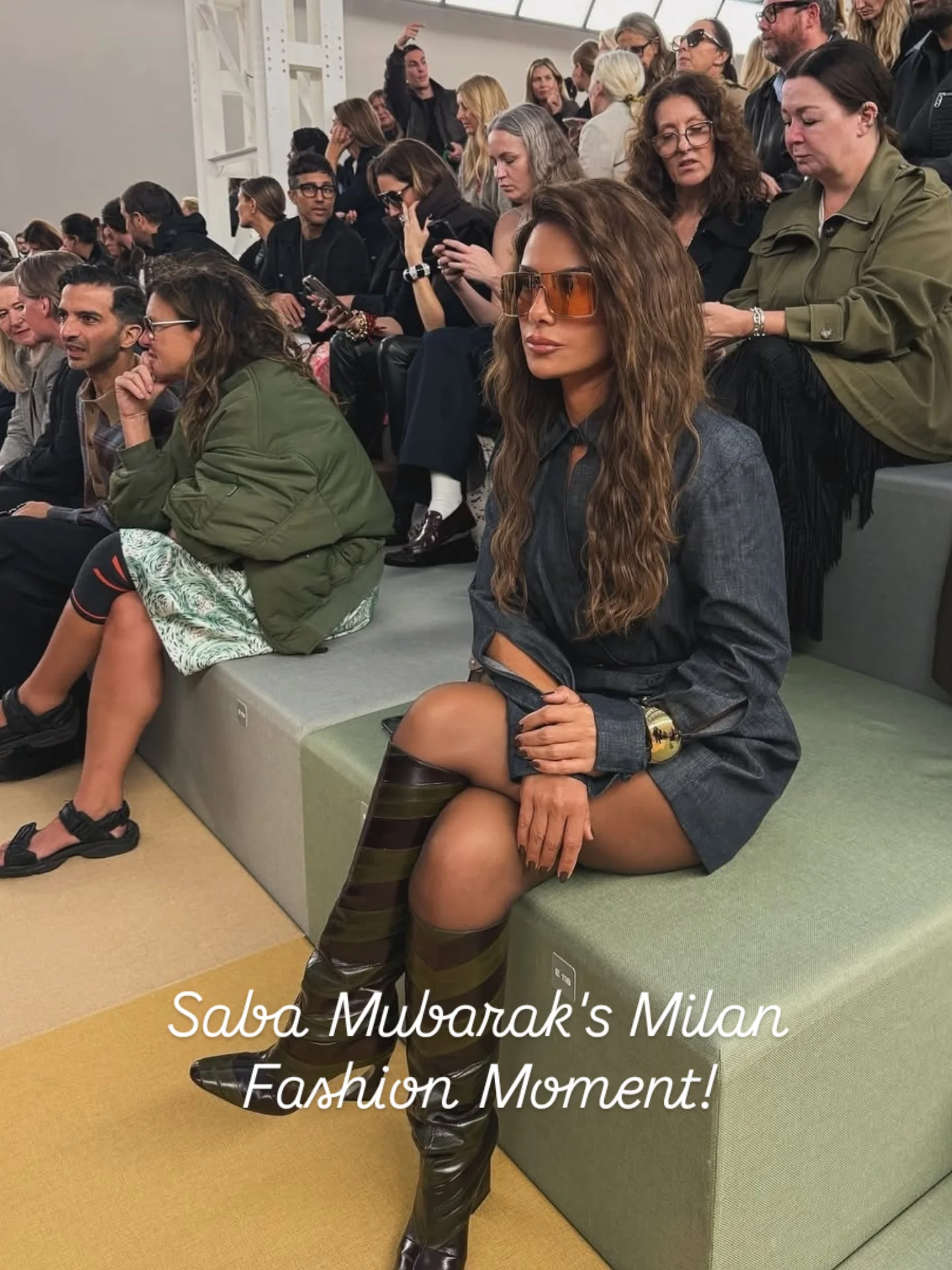 Front Row Perfection Saba serving Milan Glam!