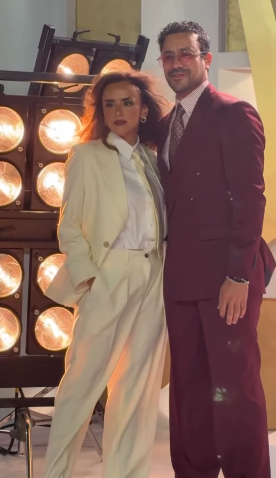 What a look! The gorgeous and talented @ola.roshdy and the ever-stylish @adawoodofficial turning heads at this year’s #ElGounaFilmFestival