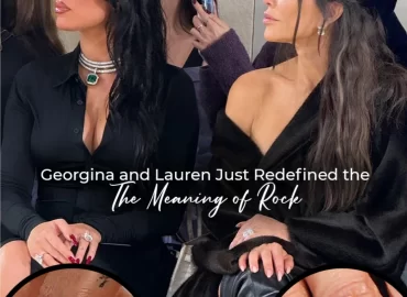 Diamonds may shine, but Georgina and Lauren just outshined them all at the Balenciaga show in Paris during #PFW