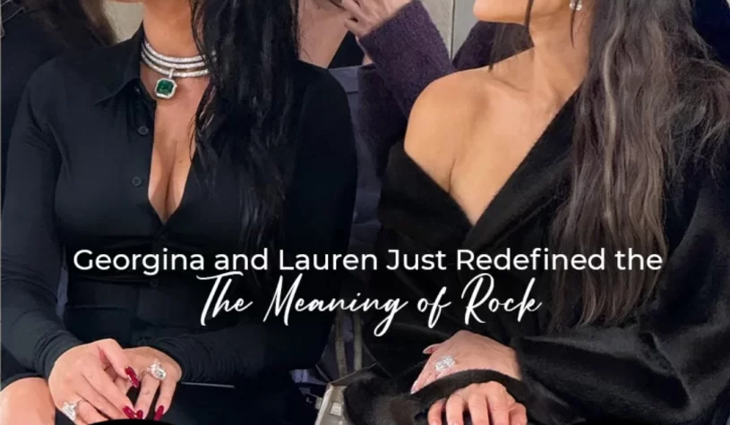 Diamonds may shine, but Georgina and Lauren just outshined them all at the Balenciaga show in Paris during #PFW