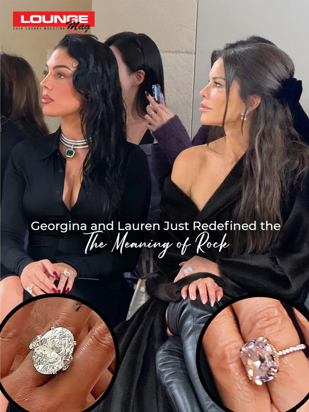 Diamonds may shine, but Georgina and Lauren just outshined them all at the Balenciaga show in Paris during #PFW