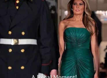 A Moment of Royal Elegance: Melania Trump in Elie Saab