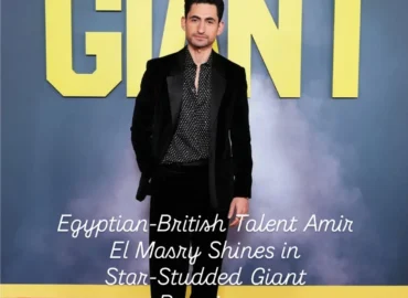 Amir El Masry Alongside Pierce Brosnan at the UK Premiere of Giant