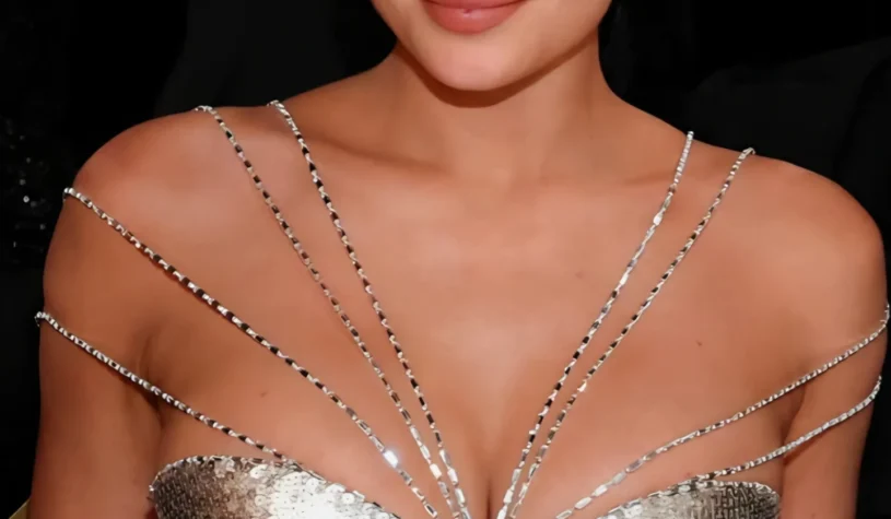Serving couture impact  Kylie Jenner stuns in Ashi Studio at yesterday’s Golden Globes Awards, and the fashion moment says it all!