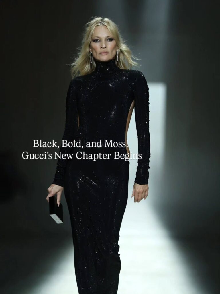 Kate Moss Reclaims the Runway at Demna’s Gucci Debut