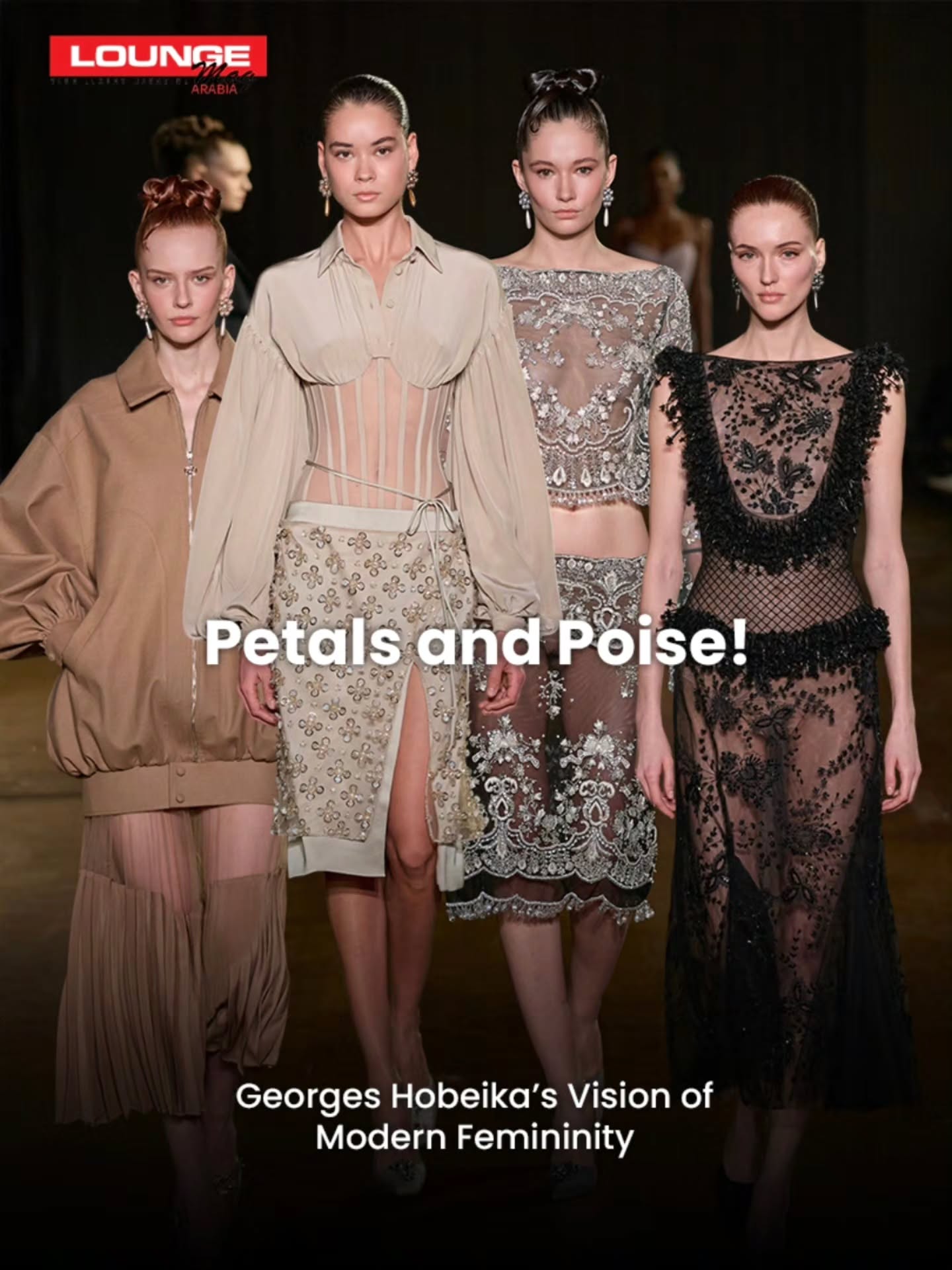For the Ready-to-Wear Fall/Winter 2026–2027 collection, Georges Hobeika invites us into a poetic dream where nature quietly takes the lead. Presented during Paris Fashion Week in Paris, the collection unfolds like a soft wave of petals—delicate yet powerful, romantic yet grounded in quiet strength.