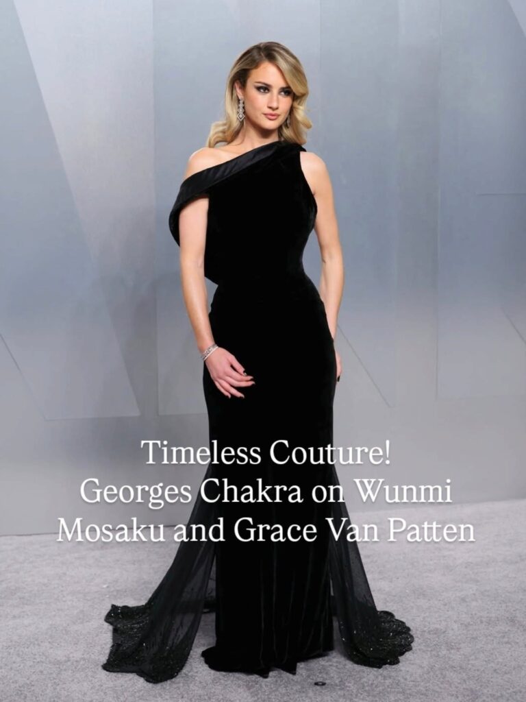 A Study in Couture: Wunmi Mosaku & Grace Van Patten in Georges Chakra
