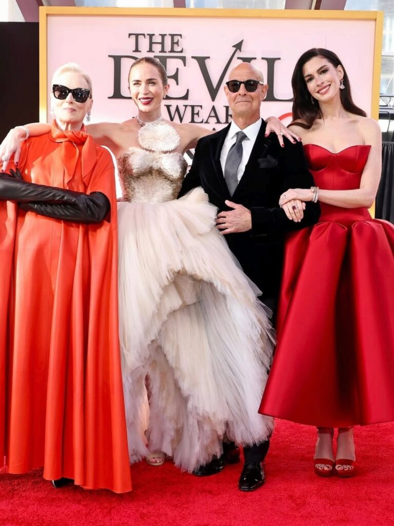 The carpet is red, but the looks are pure fire