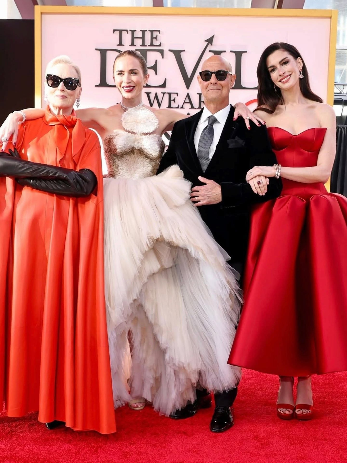 The carpet is red, but the looks are pure fire