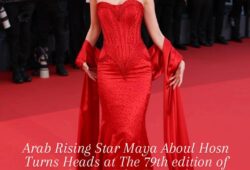 A radiant first for Maya Abou El Hossn at the Cannes Film Festival red carpet.