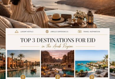 This Eid, travel becomes more than an escape — it becomes a collection of unforgettable moments. From crystal-clear lagoons and beachfront elegance in El Gouna, to the timeless beauty of AlUla’s desert landscapes, and the ultra-luxury island experiences of The Red Sea, our curated Eid edit is designed for those who seek extraordinary stays and meaningful journeys.