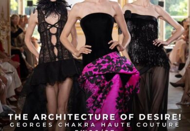 When couture reveals its soul. Georges Chakra’s Fall/Winter 2026/27 Haute Couture collection is a captivating exploration of strength, seduction, and the beauty of impeccable construction. Exposed corsetry, sculptural silhouettes, and extraordinary artisanal craftsmanship transform every look into a statement of modern elegance, where every detail tells a story. Rooted in timeless black and punctuated by bold bursts of crimson, cobalt, and fuchsia, the collection reminds us that true beauty lies not only in what we see, but in the emotion it leaves behind long after the runway fades.