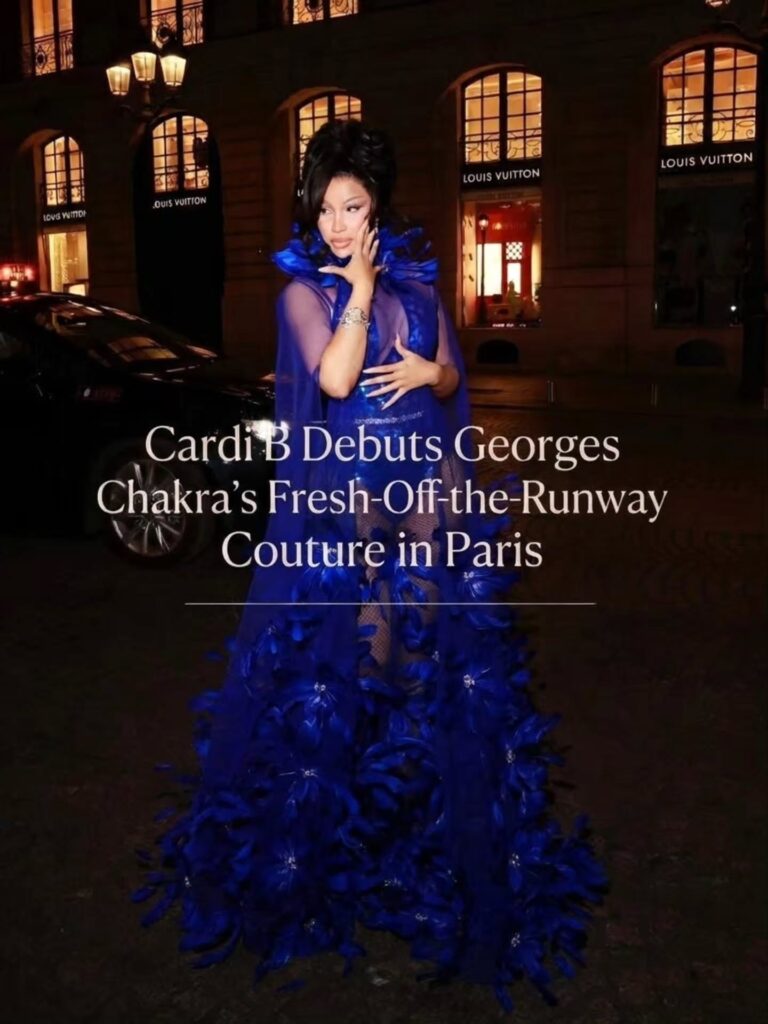 Straight from the runway to one of Paris' most glamorous evenings.