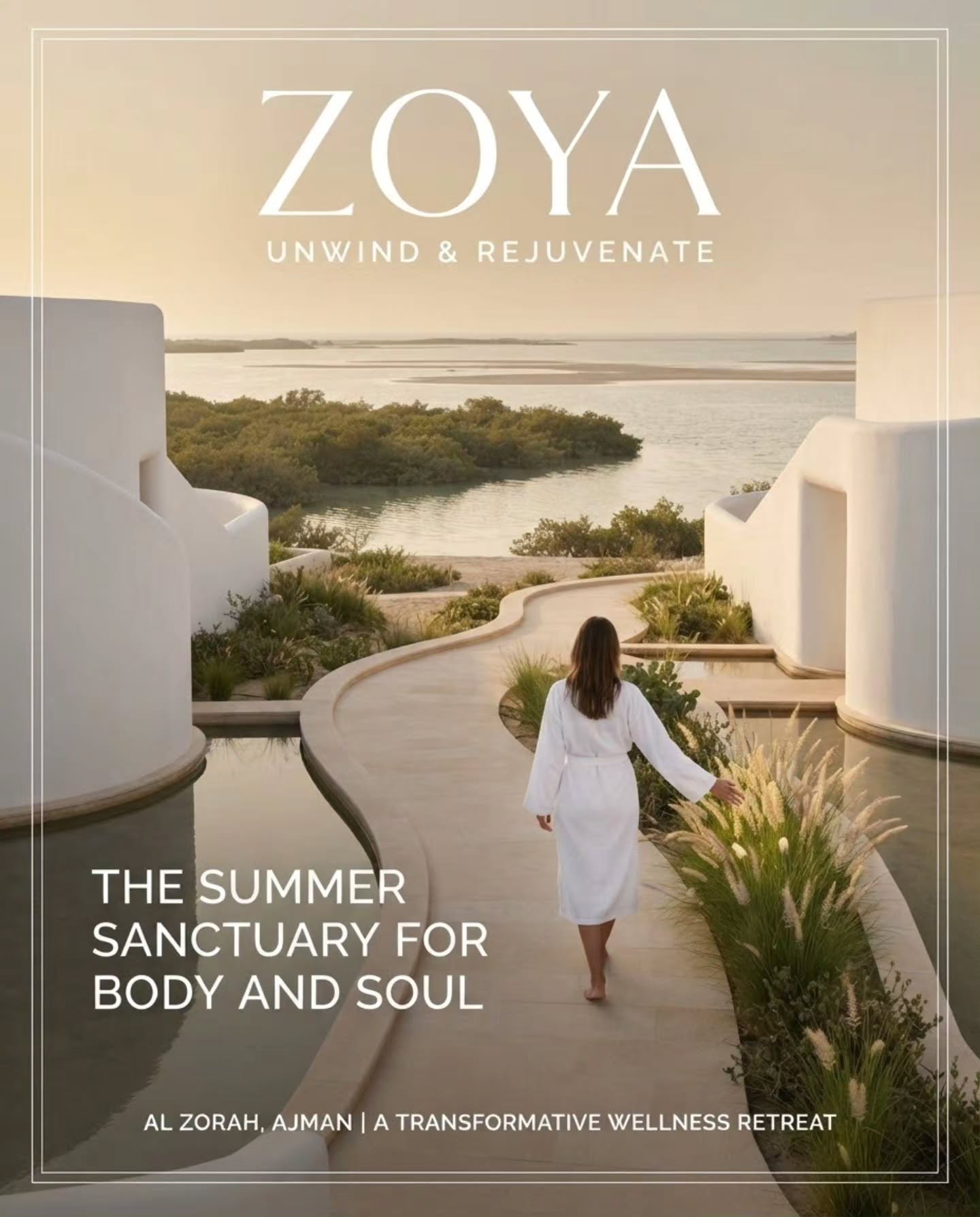 In an era where stillness is the ultimate luxury, we turn our gaze to the serene shores of Ajman. Tucked away within the lush, protected mangrove ecosystems of Al Zorah and framed by minimalist, sun-bleached architecture, ZOYA Health & Wellbeing Resort offers far more than a simple seasonal getaway—it provides a profound physical and mental reset.