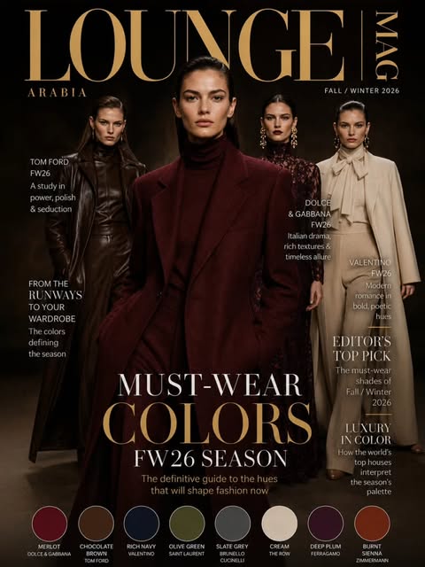 THE SHADES DEFINING FALL/WINTER 2026.