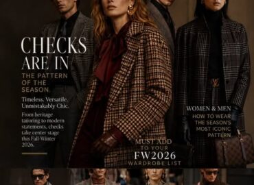 The timeless check gets a fresh attitude for Fall/Winter 2026. From classic heritage plaids and windowpanes to oversized grids and unexpected color combinations, the pattern is stepping back into the spotlight with a distinctly modern edge.