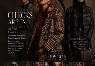The timeless check gets a fresh attitude for Fall/Winter 2026. From classic heritage plaids and windowpanes to oversized grids and unexpected color combinations, the pattern is stepping back into the spotlight with a distinctly modern edge.