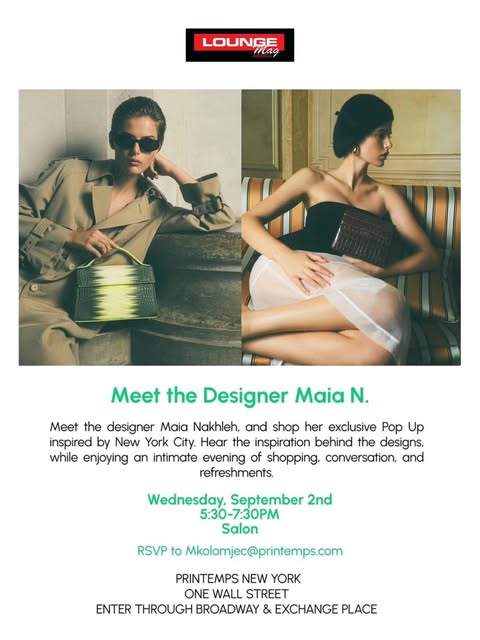 Maia Nakhleh Brings a New York State of Mind to Printemps!