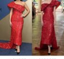 Jackie Tohn brought couture glamour to the 78th Primetime Emmy Awards in Los Angeles, stepping onto the red carpet in a striking Georges Chakra Couture look from the Fall/Winter 2026–2027 collection.