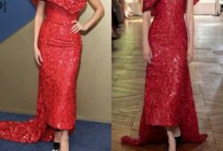 Jackie Tohn brought couture glamour to the 78th Primetime Emmy Awards in Los Angeles, stepping onto the red carpet in a striking Georges Chakra Couture look from the Fall/Winter 2026–2027 collection.