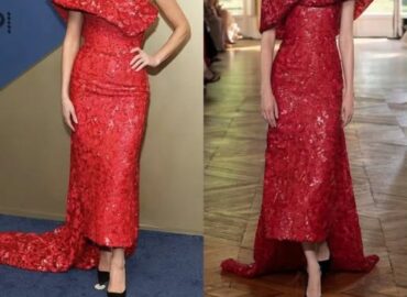 Jackie Tohn brought couture glamour to the 78th Primetime Emmy Awards in Los Angeles, stepping onto the red carpet in a striking Georges Chakra Couture look from the Fall/Winter 2026–2027 collection.