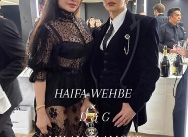 Haifa Wehbe brings her signature glamour to Milan, stepping into the Dolce & Gabbana world for a show that celebrates bold femininity, Italian elegance, and unapologetic style.