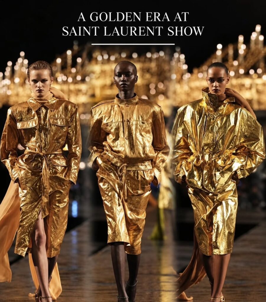 A Golden Era Unfolds as Anthony Vaccarello Celebrates a Decade at Saint Laurent.