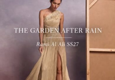 THE GARDEN AFTER RAIN,For Spring/Summer 2027, Rami Al Ali turns the aftermath of a summer storm into a study of femininity, movement and quiet renewal.