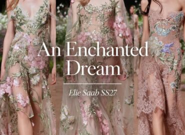 eliesaabworld latest collection unfolds like an enchanted dream—dramatic silhouettes, intricate embellishment and Saab’s unmistakable romantic glamour taking centre stage.
